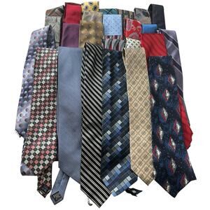 Mens Ties Lot of 25 Vintage Fun Design Classic Office Business Casual Some New